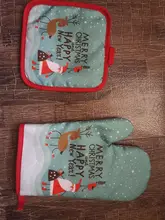 Party-Decoration-Supplies Gloves Kitchen-Mat Dining Christmas-Baking Natal Xmas New-Year