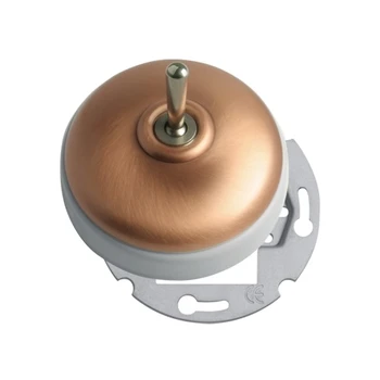 

Mechanism porcelain recessed lever and copper lid