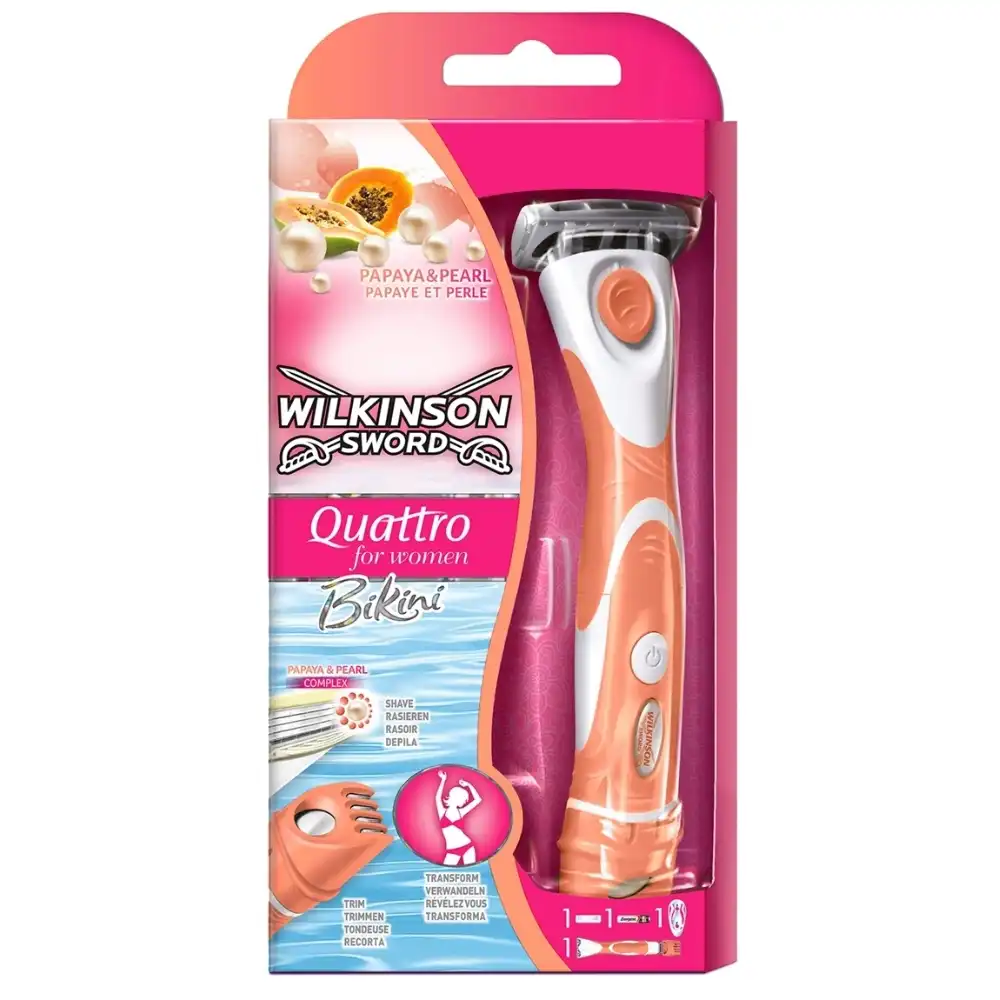 wilkinson sword quattro women's razor with bikini trimmer