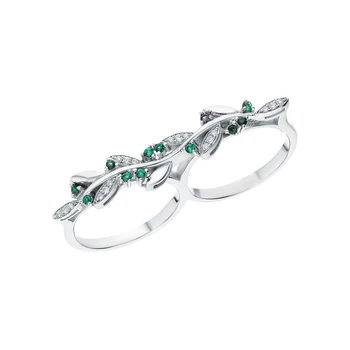 

Silver ring with cubic zirconia sunlight sample 925