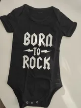 Body de algodón de manga corta para bebé recién nacido, ropa bonita para bebé, mono, traje infantil, Body de bebé Rock de 0 a 18 meses