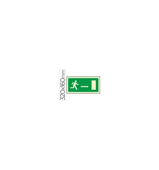 

SYSSA pictogram emergency exit sign right arrow in PVC photoluminescent 320X160 MM