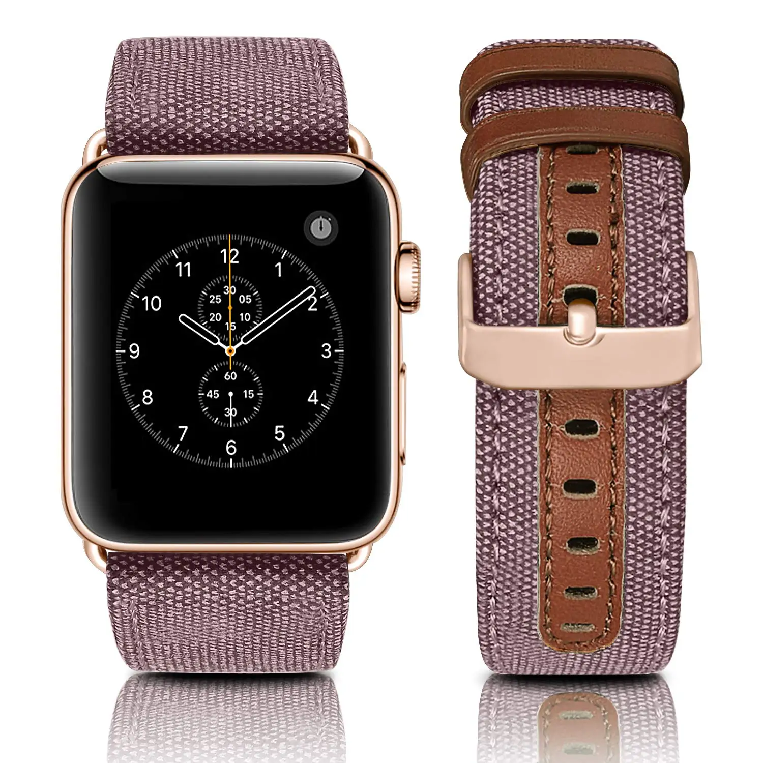 Canvas Leather Band for Apple Watch 22