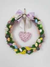 Kids Gift Craft Bird-Pigeon-Eggs Easter-Decoration Favor Painted Happy 3cm-Foam DIY Party