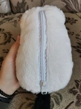 Estuche de lápices kawaii para niñas, estuche escolar de felpa con diseño de gato, de lona, estuche escolar para lápices