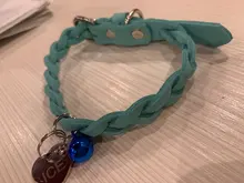 Dog-Collar Engraved Name-Tag Braided Dog Puppy Dogs Small Personalized Free-Bell 