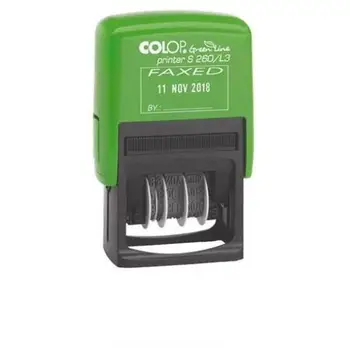 

Dater plastic stamp black and green 4.5x2.4 cm S260L3GLCOLOP21.46