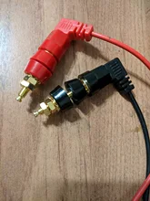 1 par (negro + rojo) de terminales Rojo Negro amplificador de conector Terminal de encuadernación conector tipo Banana para altavoz Jack adaptador de enchufe