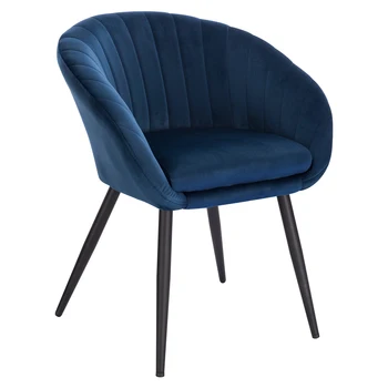 

1PC Living Room Dining Chairs Upholstered Chair Armchair with Armrests Backrest Kitchen Furniture Meubles Makeup Stool Home