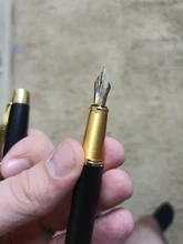 Pluma estilográfica de Metal de alta calidad, suministros de papelería para oficina y escuela, escritura, negocios, firmar, caligrafía, 1 unidad, 03923