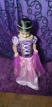 Vestido de Blancanieves para chicas Rapunzel, Bella, Aurora, Sofía, disfraz de princesa, Halloween, fiesta de cumpleaños