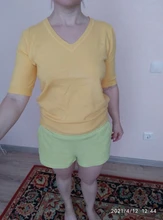 Duckwever-suéter de punto con cuello en V para mujer, suéter de manga corta salvaje suelto, primavera y otoño