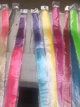 Alileader-extensiones de cabello sintético de 20 pulgadas con Clip, pelo postizo liso con Clips, ombré, productos para el cabello