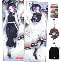 Hobby Express Kocho Shinobu насекомое Hashira Kimetsu no Yaiba Dakimakura японская Otaku Waifu длинная подушка для объятий крышка ADP19066-1