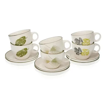 

Piece Coffee Cup Set Porcelain (6 Pieces)