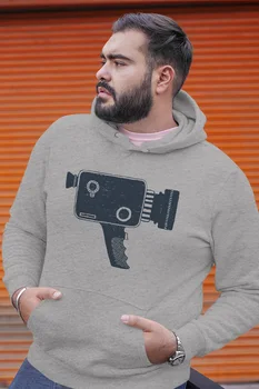 

Angemiel Wear Cinema Camera Gray Men 'S Hooded Sweatshirt