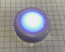 Luces Puck de Color RGB con batería de luz LED para armario, regulables, para debajo del estante, contador de cocina, iluminación, mando a distancia, luz nocturna