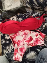 Bikini con estampado de hojas para mujer, traje de baño Sexy con Tanga, conjunto de Bikinis con aumento de cintura alta, ropa de baño 2020