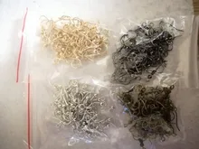 Accesorios de joyería Diy, ganchos para pendientes de tono dorado/plateado/bronce/plateado de 20x18mm