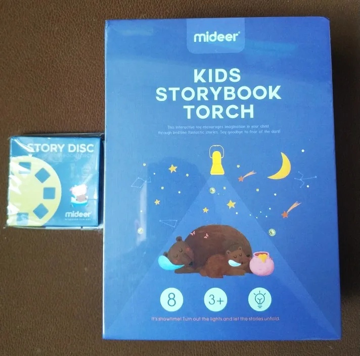 Children's Toy Storybook Torch Projector Kaleidoscope Sky Handrail photo review