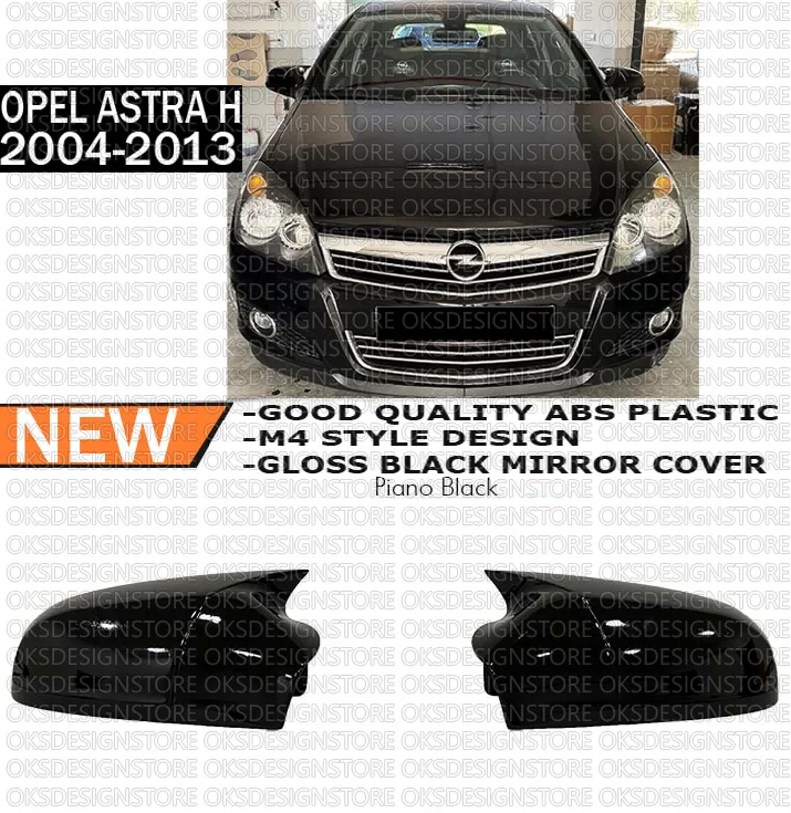 

For OPEL Astra H FL - HB Batman Mirror Cover Piano Black / 2010-2013 Batman Mirror Cover Piano Black easy assembly special Part