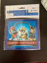 Decoración de fiesta de cumpleaños de la patrulla canina para niños, Tarjeta para pastel, fruta, suministros de fiesta de cumpleaños, juguetes de la patrulla canina