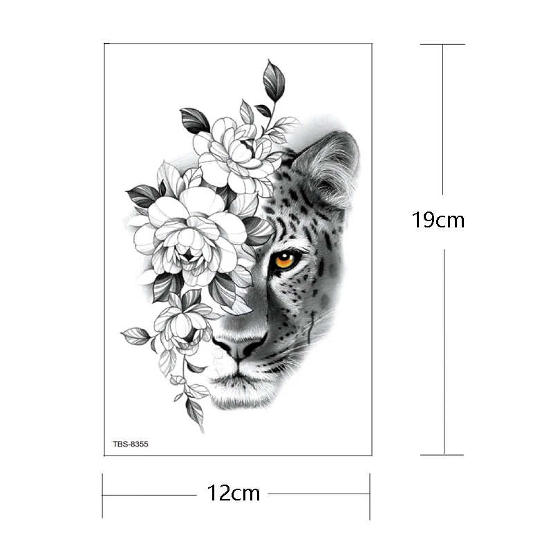 2022 Black and White Anime Character Temporary Waterproof Tattoo Stickers  for Men Leg Arm Straw Hat Fake Tattoo Art Cool Tattoo - AliExpress