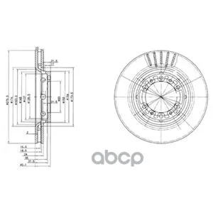 Диск Тормозной Передний Mitsubishi L400, Space Gear 95-00 Bg3115 Delphi арт. BG3115