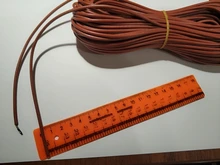 Cable de calefacción de fibra de carbono, cubierta de goma de silicona mejorada, 33 Ohm/m 3mm, 100 metros