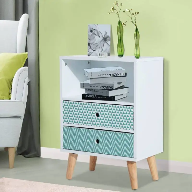 Шкаф под комод и прикроватный столик с 2 ящиками 1 Shelf anco 45x30 x 65 см|Сумки для вещей| |