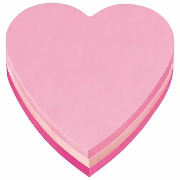 

Post it®2007-H heart adhesive notes, 70x70mm, pink, 225 sheets