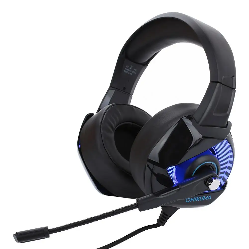 K6 RGB игровая гарнитура стерео наушники игровые с микрофоном светодиодный