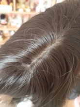Largo SHANGKE-Peluca de cabello sintético liso con flequillo para mujer, pelo de fibra resistente al calor, Natural, negro, marrón, gris