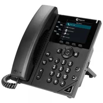 

VVX 350 SFB 6-LINE IP PHONE POE HD VOICE DUAL 10/100/1000 LAN IN