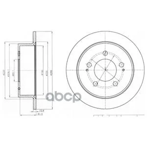 

Brake disc Ssangyong Actyon Kyron Delphi art. bg4220