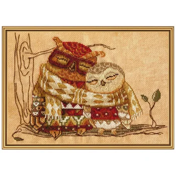 

Sr4221 set for embroidery Nova Sloboda 'family heat' 26x18 cm