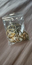 20 unids/lote llavero (tamaño del anillo 25mm) de moda oro plata rodio plateado 50mm de largo llavero redondo llaveros