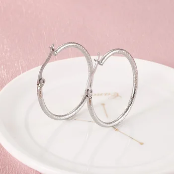 

Fashion Circle Earrings Stainless Steel Hoop Pendientes Earrings Brincos Jewelry