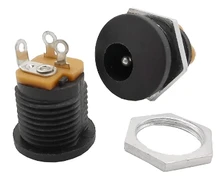 10pce/lote tapa impermeable DC099 5,5mm x 2,1mm toma de corriente CC hembra 11MM 5,5*2,1 5,5*2,5 MM impermeable