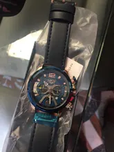 LIGE-Reloj analógico de cuero para Hombre, accesorio de pulsera resistente al agua con cronógrafo, marca de lujo deportivo de complemento masculino con diseño moderno, disponible en color azul, 2021