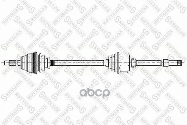 158 1043-Sx_привод Правый! 865mm Peugeot Partner, Citroen Berlingo 1.1/1.4 Ma 96 Stellox 1581043sx Stellox арт. 1581043SX