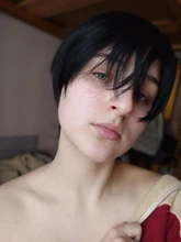 LUPU negro rubio corto pelucas de pelo sintético chico guapo Cosplay peluca Natural falsas pelo de alta temperatura de fibra