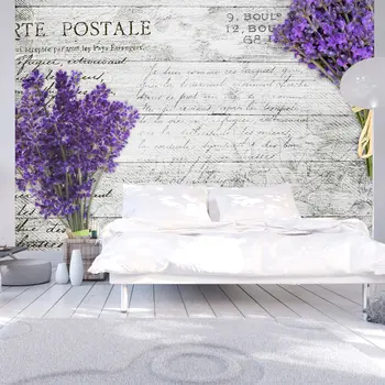 

Wall mural-Lavender postcard - 350x245 cm