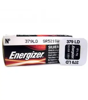 

Pilas de boton Energizer bateria original Oxido de Plata SR521SW 1.55V blister 10X Uds
