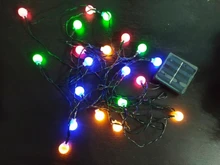 Lighting-Strings Lamp-Chain Christmas Led Outdoor Garden Waterproof Solar Multicolor/warm
