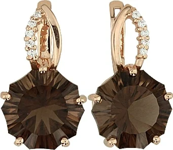 

Aloris earrings with cubic zirconia and red gold