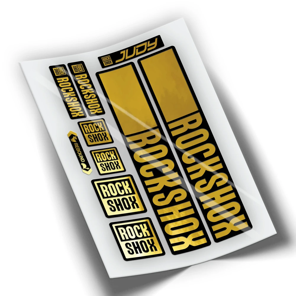 RockSHOX Judy 2021 Aufkleber Set - Gabel Aufkleber Orange WP443