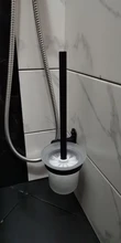 Toilet-Brush-Holder Bathroom-Accessories Wall-Mounted Space Black Aluminum Br-999mts