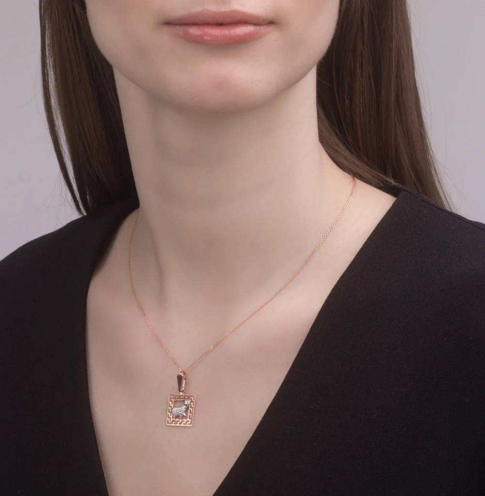 Серебряная подвеска "овен" SUNLIGHT проба 925