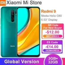 Xiaomi Redmi 9 Smartphone 3GB 32GB WCDMA/GSM/LTE Quick Charge 3.0 Octa Core Fingerprint Recognition/face Recognition